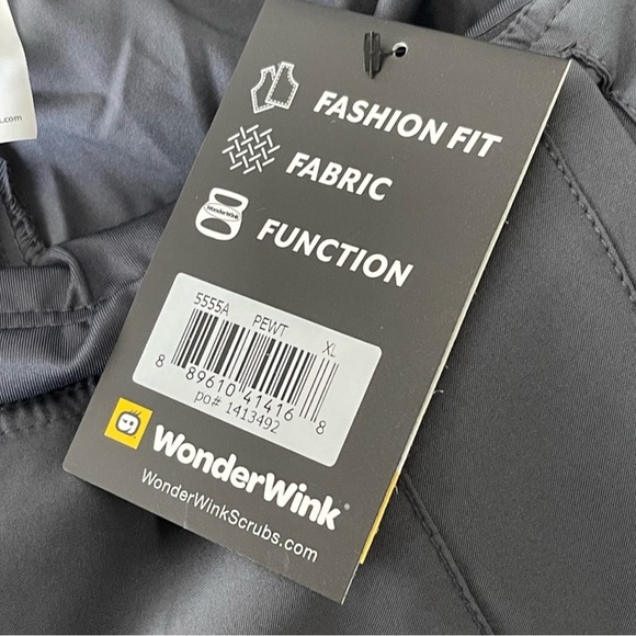 Medical Scrubs (Top & Bottoms) WonderWink W123 | in Gray | Women's XL | NWT - Picture 10 of 10